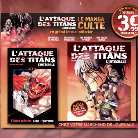 Collection manga Attaque des Titans Hachette