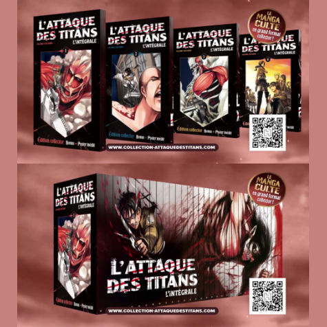 Premiers numros de la collection Attaque des Titans Hachette