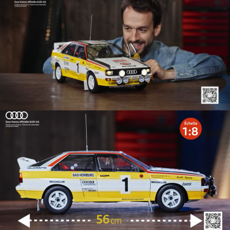 Maquette complte de l'Audi Quattro A2 Rally