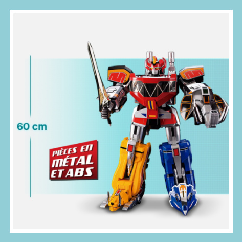 vue complte de la maquette Altaya Megazord